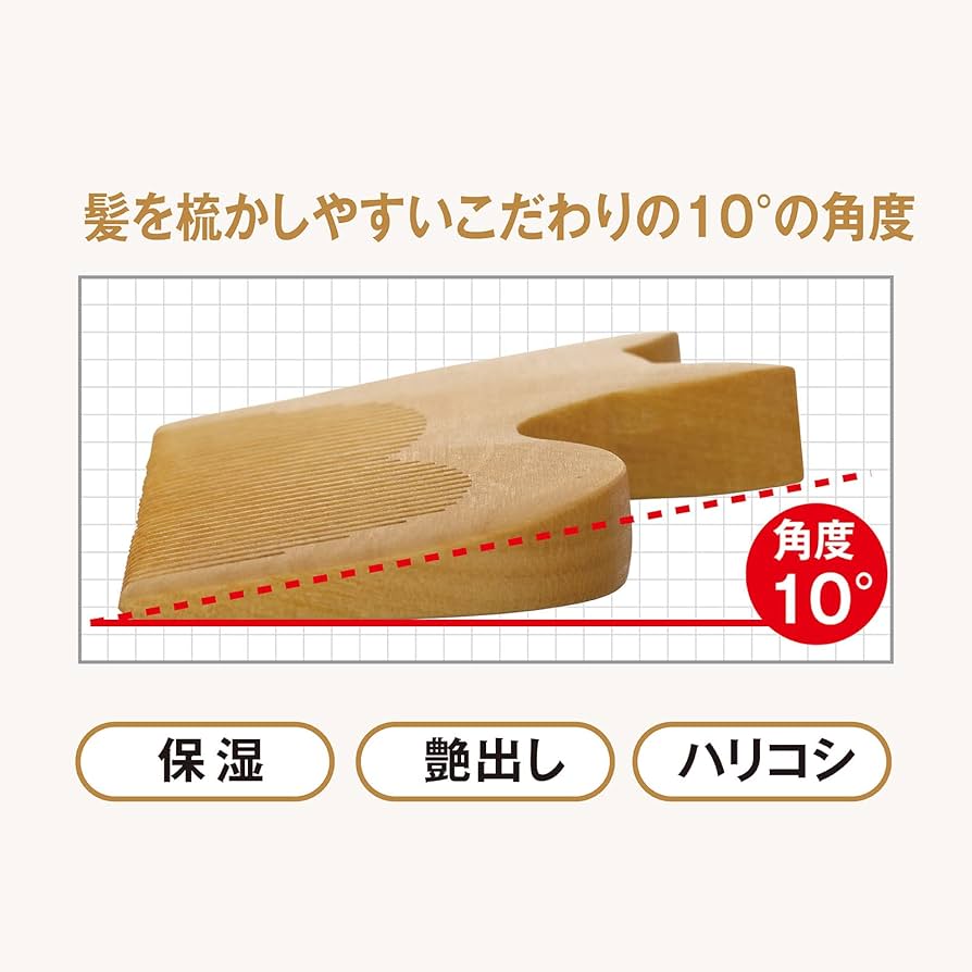 Amazon | ねこねこスタイルつげくし (収納袋あり) 椿油 美髪
